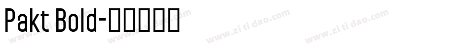Pakt Bold字体转换